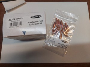 Końcówka prądowa FRONIUS AW2500 (ORYGINAŁ) M6x33 fi 0,8 42.0001.0052